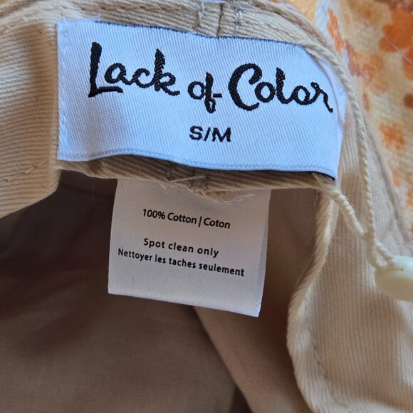 NWT Lack of Color Holiday Sun Hat Peach Bloom Cotton Bucket main image 4